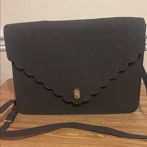 Beautiful dark gray scalloped  laptop bag from the brand Go Getter Girl